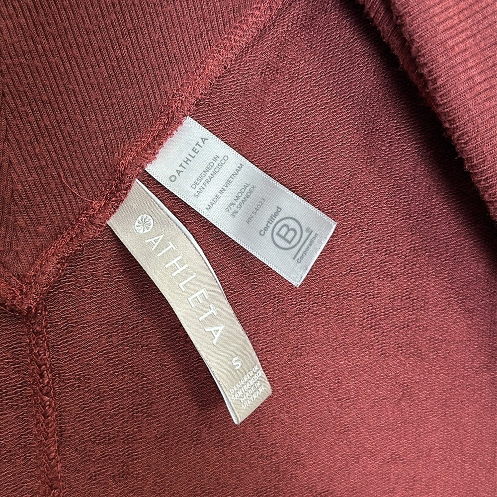 Athleta Nirvana Wear Two Ways Wrap Size Small Open Cardigan Long Sleeve READ - Picture 6 of 8